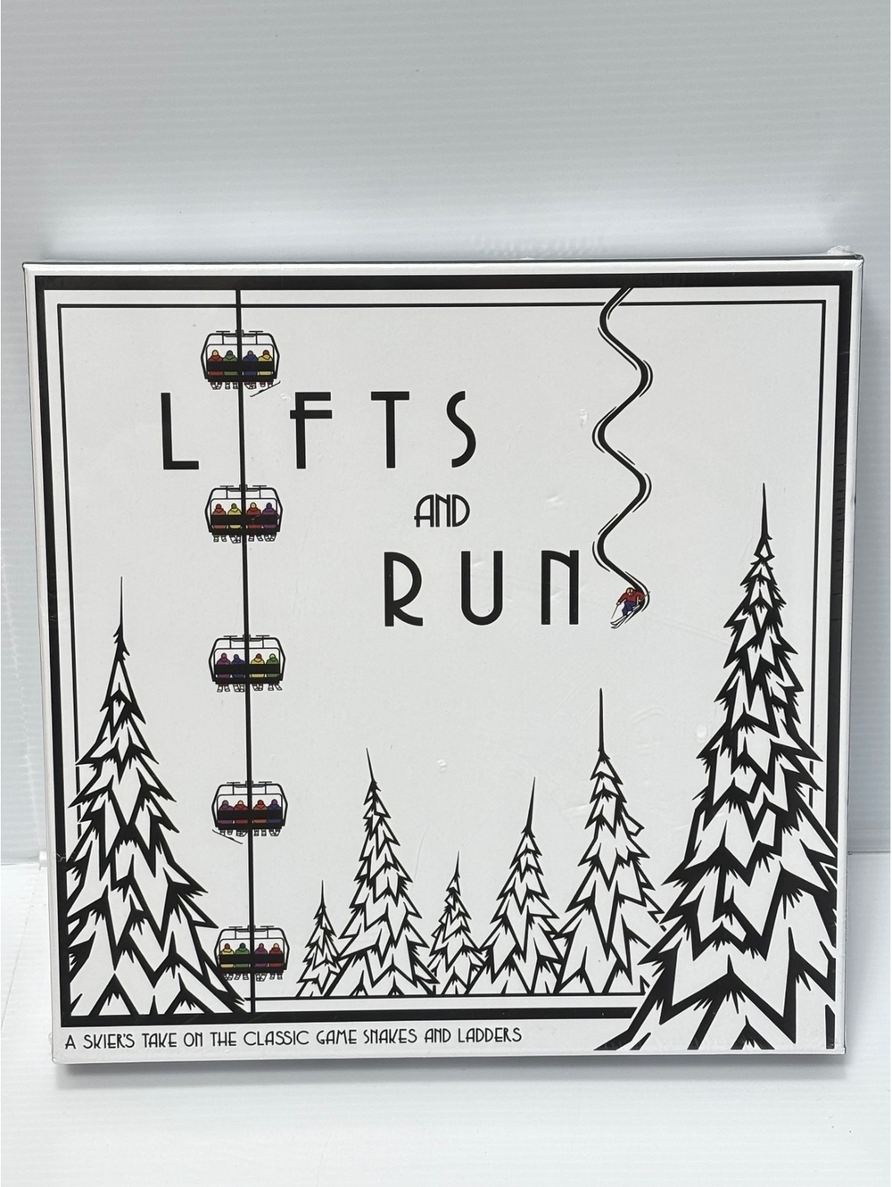 Lifts and Runs Skiers Board Game - Classic Snakes and Ladders Style Brand New